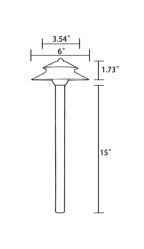 RPL-8904-BBR Цветная латунь полированная латунь Pathway Light