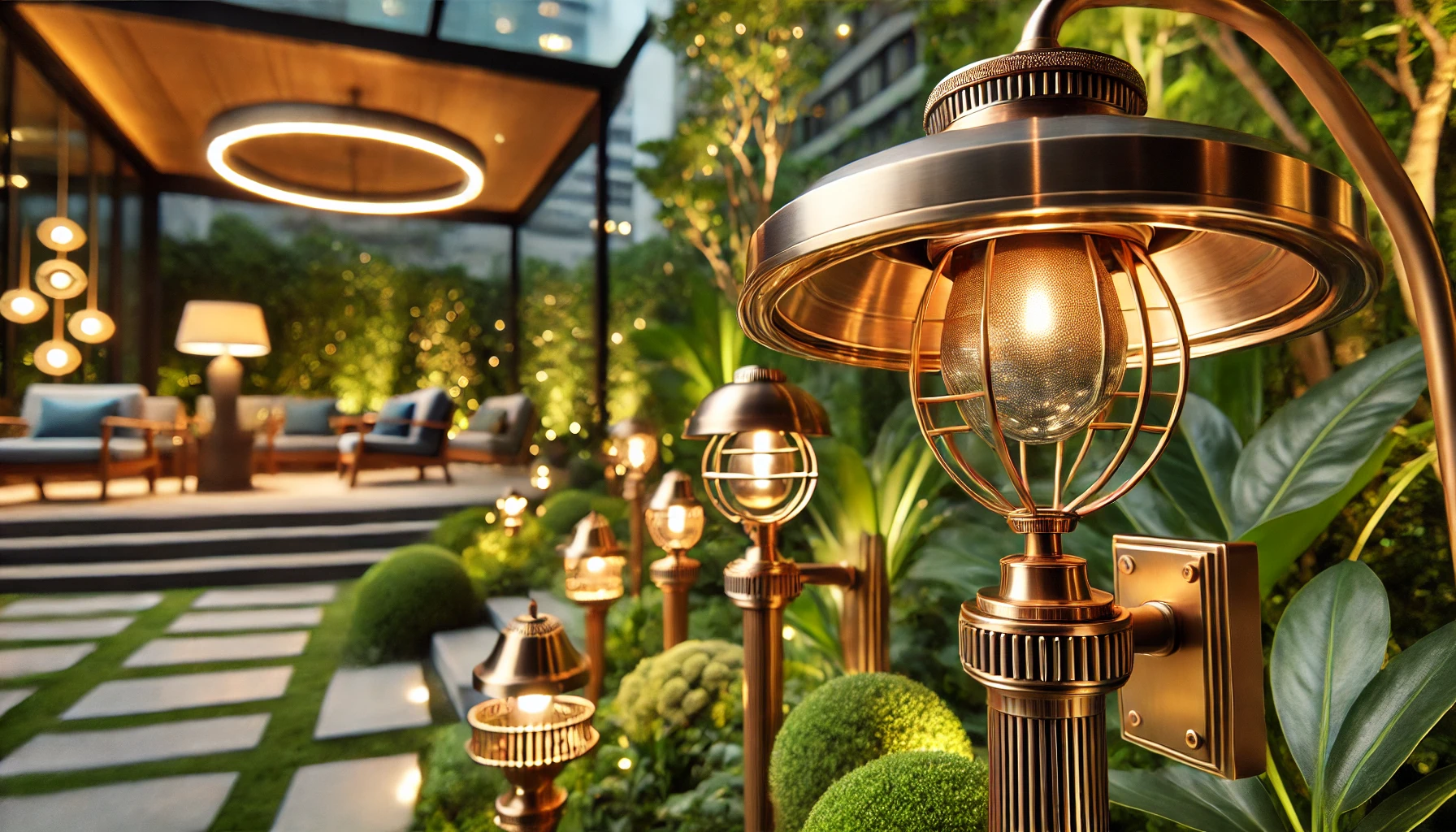 качественные светильники для ландшафтного освещения