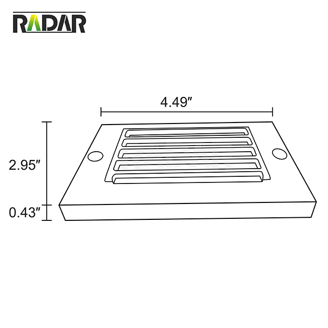 RSL-8301-LED умный встраиваемый светодиодный светильник низкого напряжения